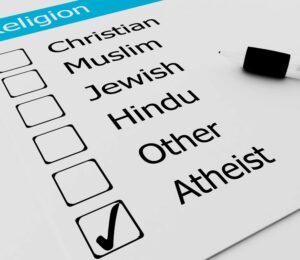 רשימת דתות ואתיאיזם